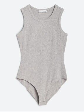Heatherly's Chana Knit Bodysuit Medium Gray